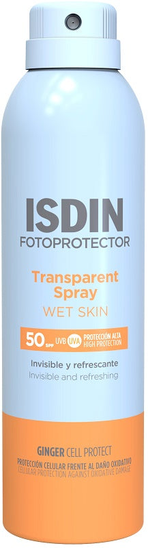 Isdin Transparent Spray Wet Skin Spf50 250 Ml