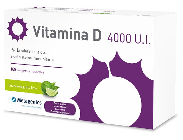 Metagenics Vitamina D 4000Ui 168 Compresse Masticabili