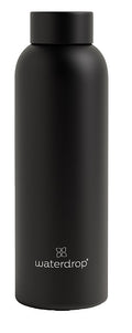Waterdrop Microdrink Waterdrop Bottiglia Acciaio Black Matt 600 Ml
